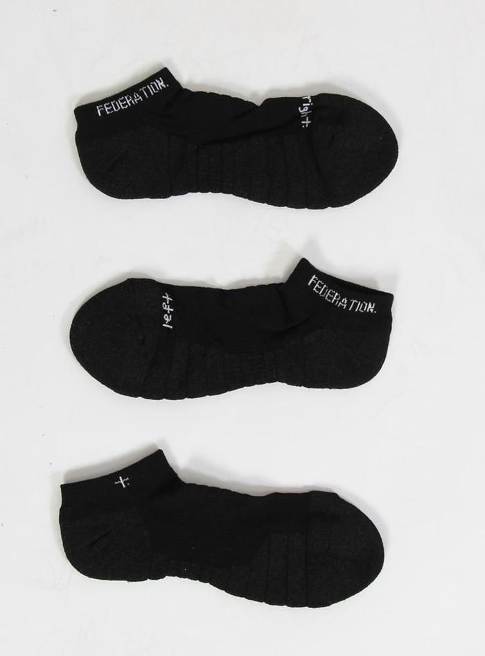 Federation Ankle Socks - Black