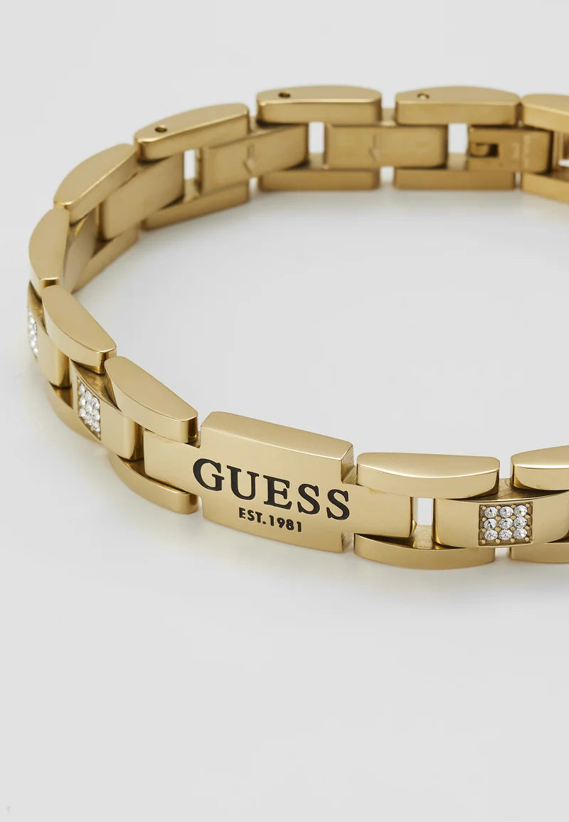Guess Jewellery Frontier Plate and Crystal Bracelet