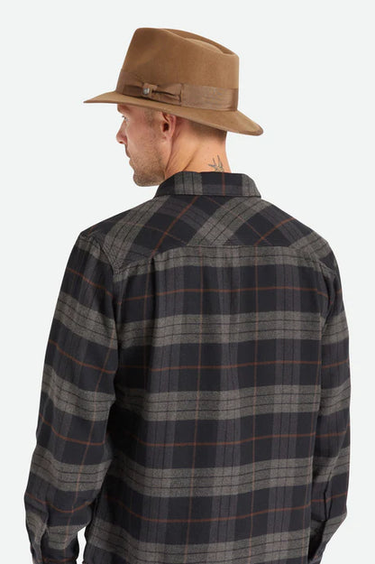 Brixton Paco Fedora in Desert Palm