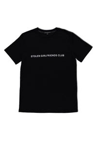 Stolen Girlfriends Club Text Logo Tee Black