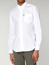 Ben Sherman Oxford Shirt Long Sleeve - White