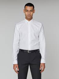 Ben Sherman Oxford Shirt Long Sleeve - White