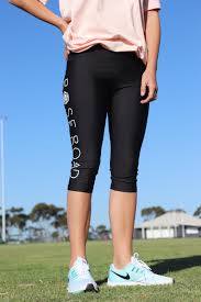 Rose Road 3/4 Leggings Black with Logo