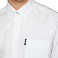 Ben Sherman Oxford Shirt Long Sleeve - White