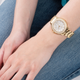 Guess Watch Crown Jewel White DL with Gold Bracelet