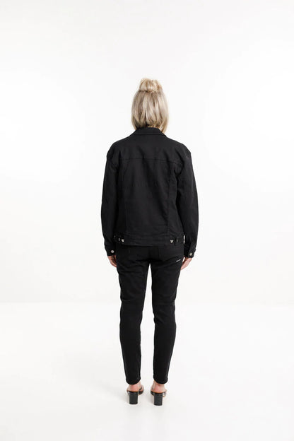 Home Lee Denim Jacket Jet Black