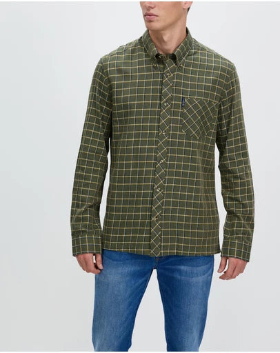 Ben Sherman Grid Check Laundered Shirt