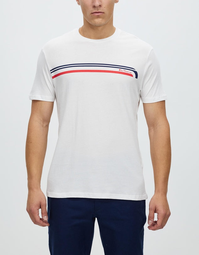 Ben Sherman Tee Printed Chest Stripe