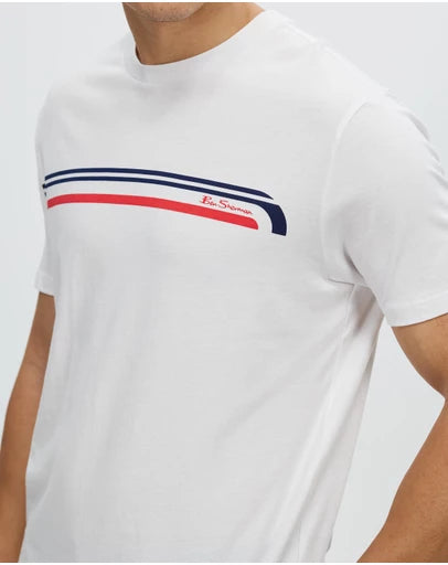 Ben Sherman Tee Printed Chest Stripe