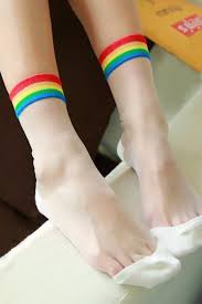 Antler Rainbow Sheer Sock