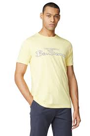 Ben Sherman SIGNATURE LOGO TEE - Lemon