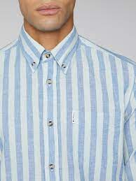 Ben Sherman Candy Stripe Shirt Long Sleeve