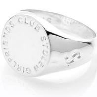 Stolen Girlfriends Club Text Logo Sovereign Ring