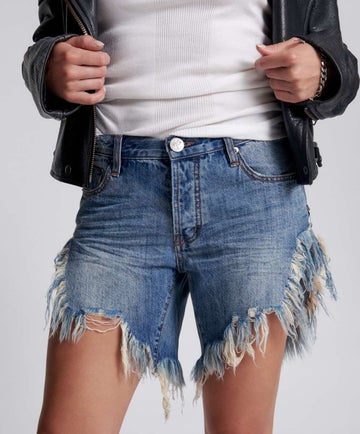 One Teaspoon Frankies Denim Shorts