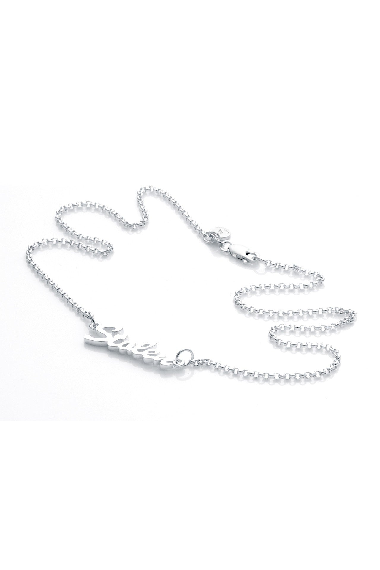 Stolen Girlfriends Club Script Necklace Silver