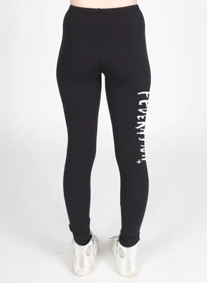 Federation Play Legging Painted Black/White