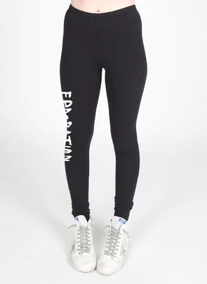 Federation Play Legging Painted Black/White