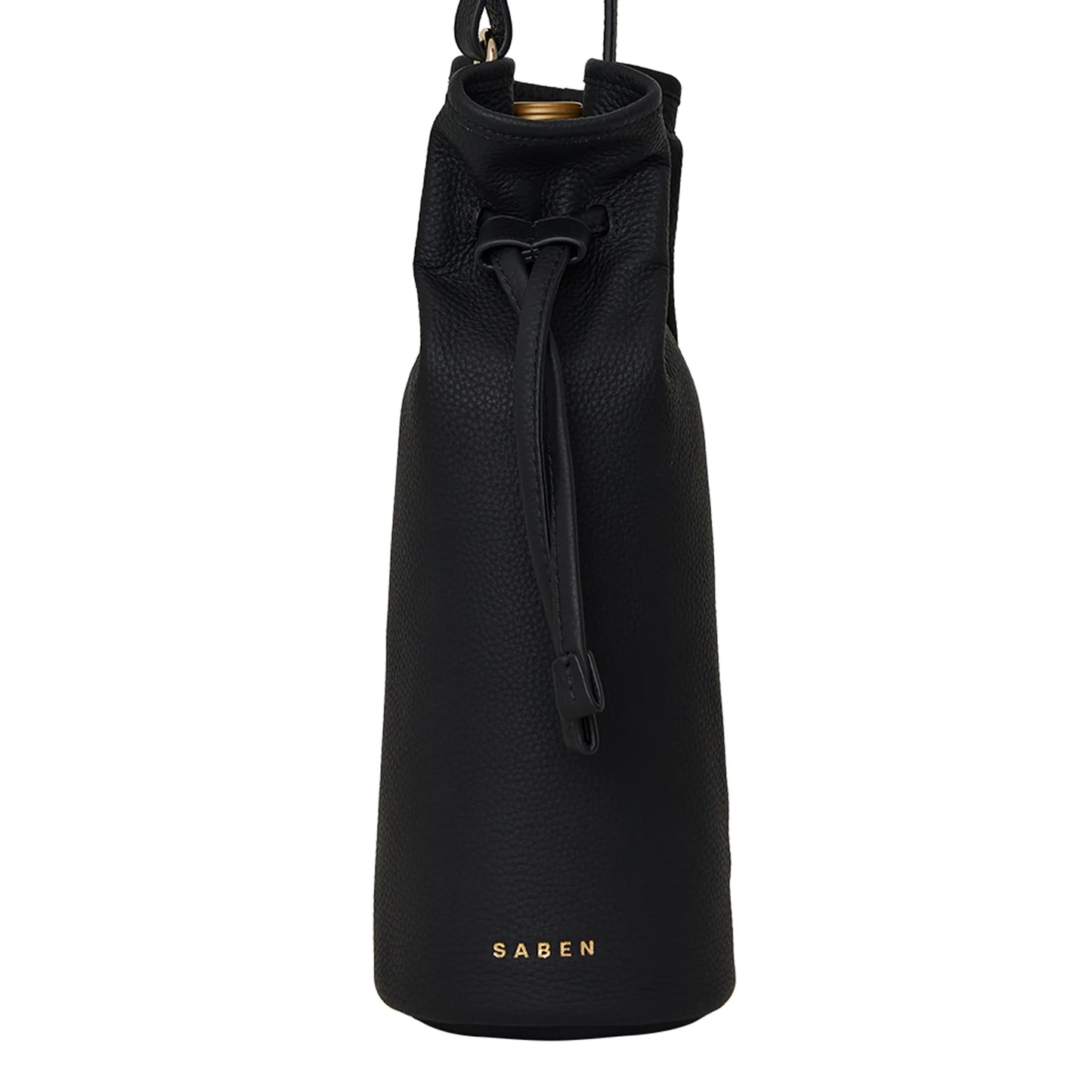 Saben Wilda Wine Carrier in Black Leather