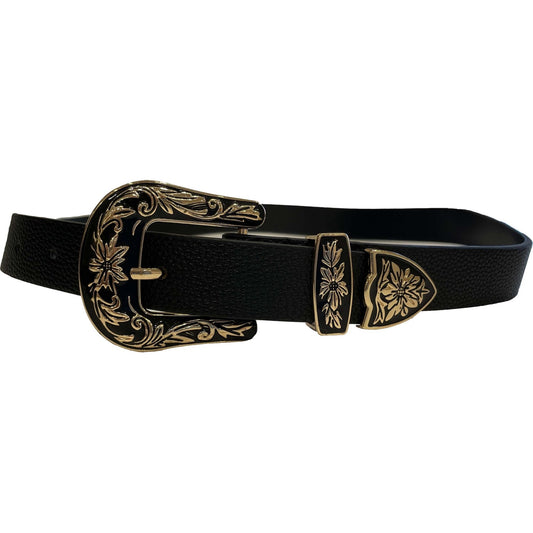 Sass Penny Western Belt - Gold