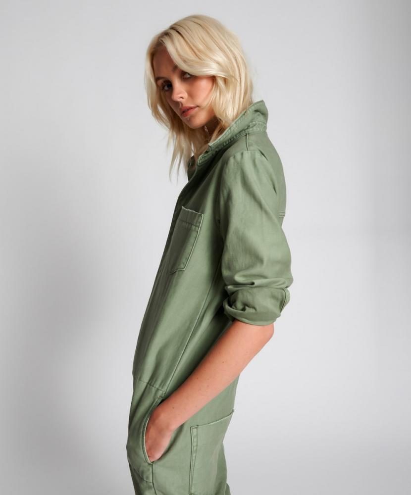 One Teaspoon Super Khaki Paradise Utility Jumpsuit