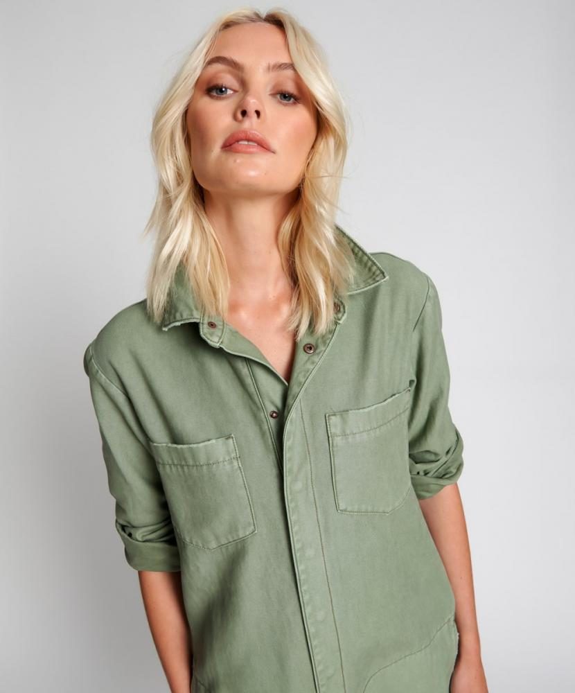 One Teaspoon Super Khaki Paradise Utility Jumpsuit