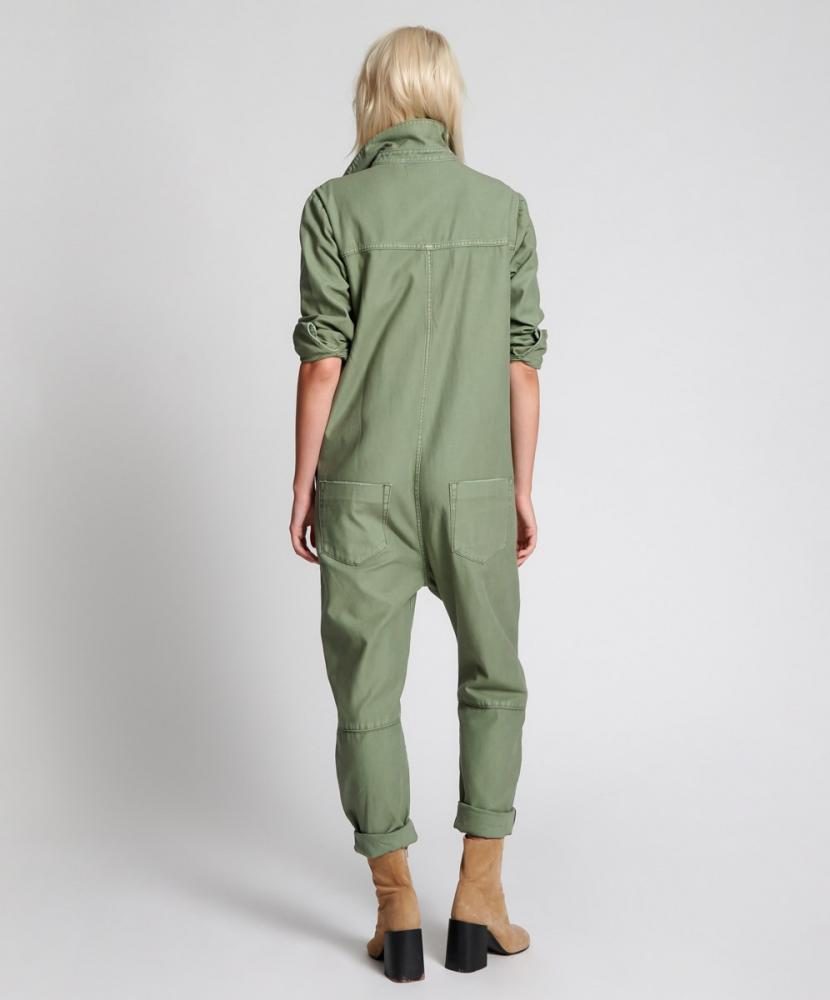 One Teaspoon Super Khaki Paradise Utility Jumpsuit