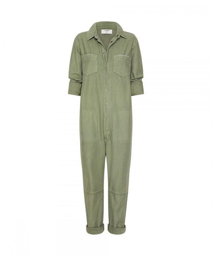 One Teaspoon Super Khaki Paradise Utility Jumpsuit