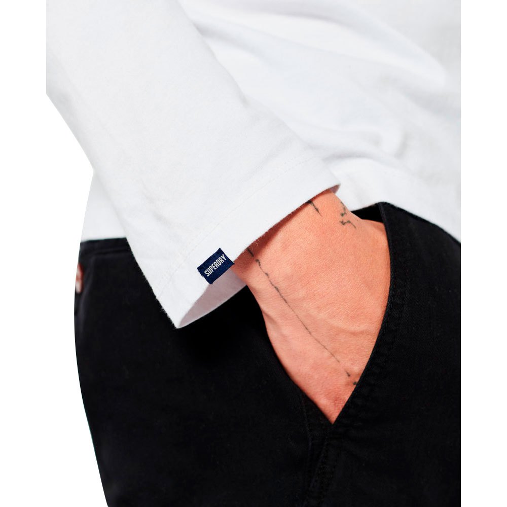 Superdry Vintage Logo Emblem Long Sleeve Top in White or Black