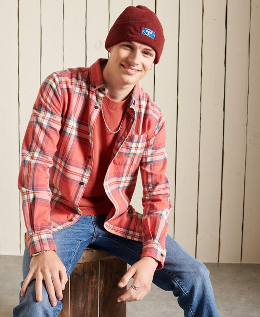 Superdry Drayton Check Paprika Red