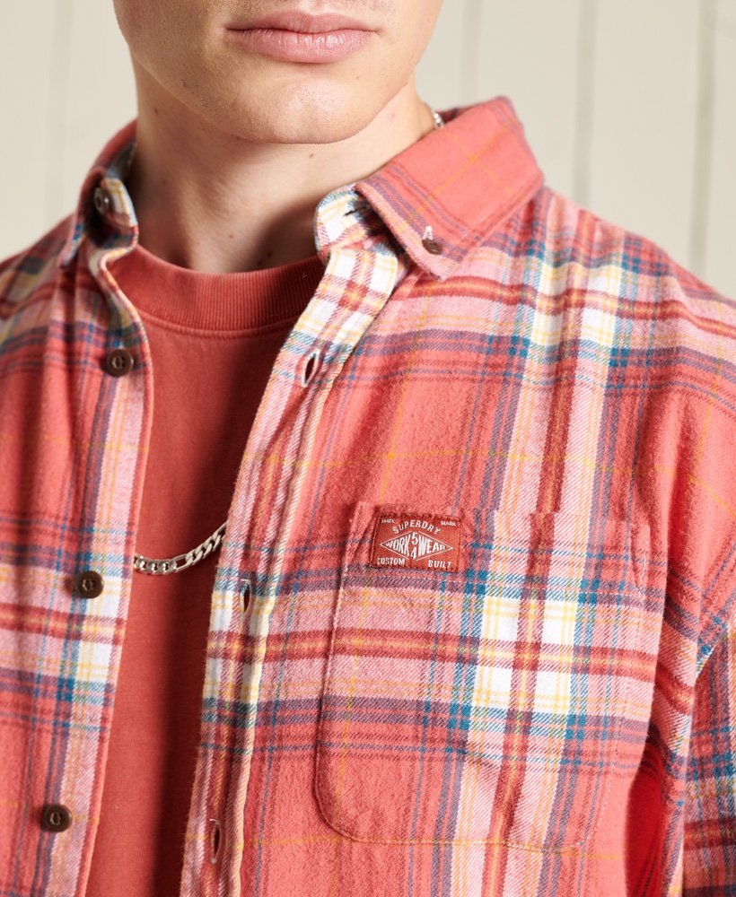 Superdry Drayton Check Paprika Red