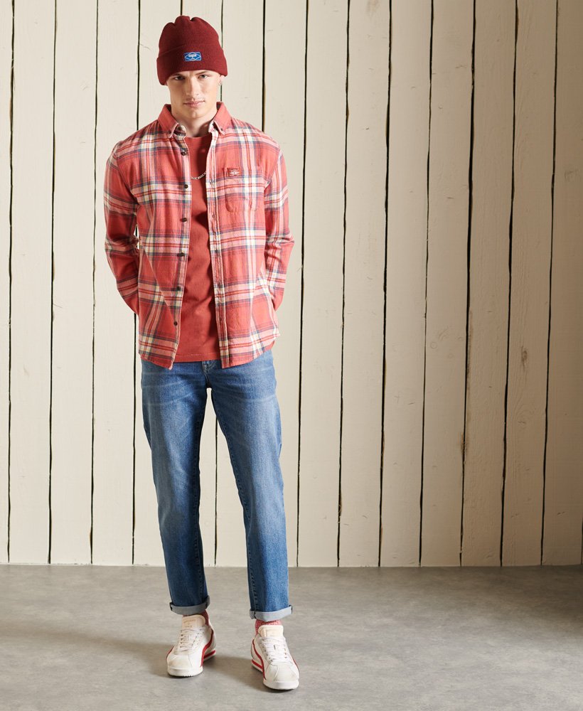 Superdry Drayton Check Paprika Red