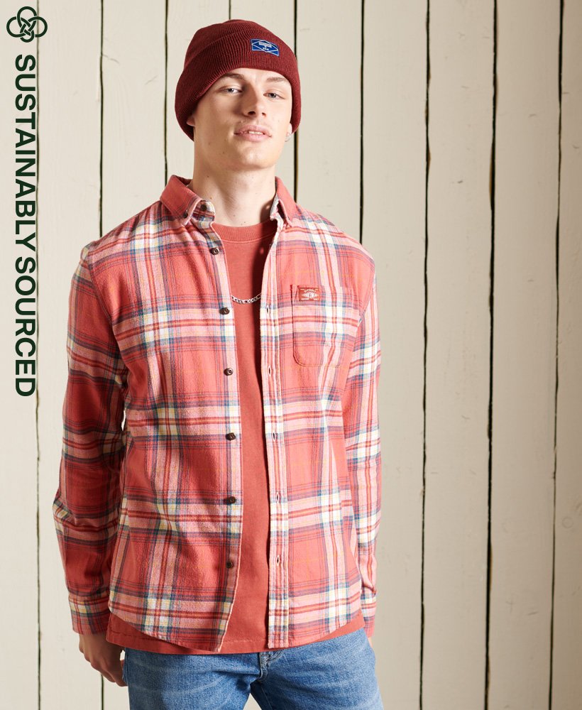 Superdry Drayton Check Paprika Red