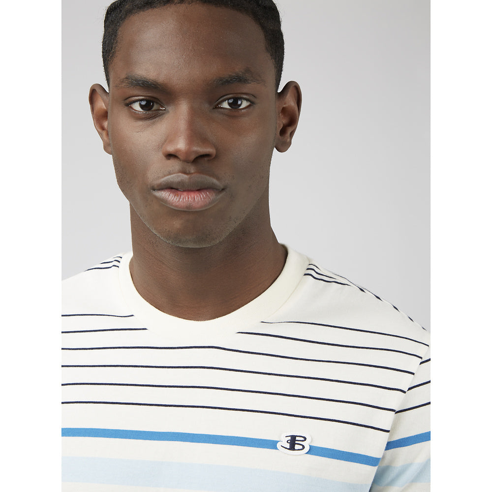 Ben Sherman Engineered Striped Tee