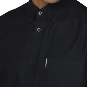 Ben Sherman Oxford Shirt Long Sleeve - Black