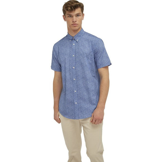 Ben Sherman Leaf Print Short Sleeve Shirt