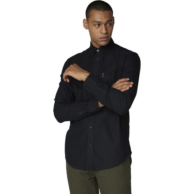 Ben Sherman Oxford Shirt Long Sleeve - Black