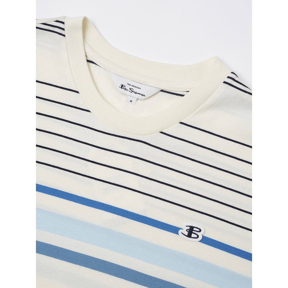 Ben Sherman Engineered Striped Tee