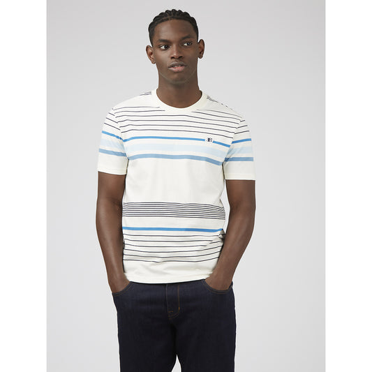 Ben Sherman Engineered Striped Tee