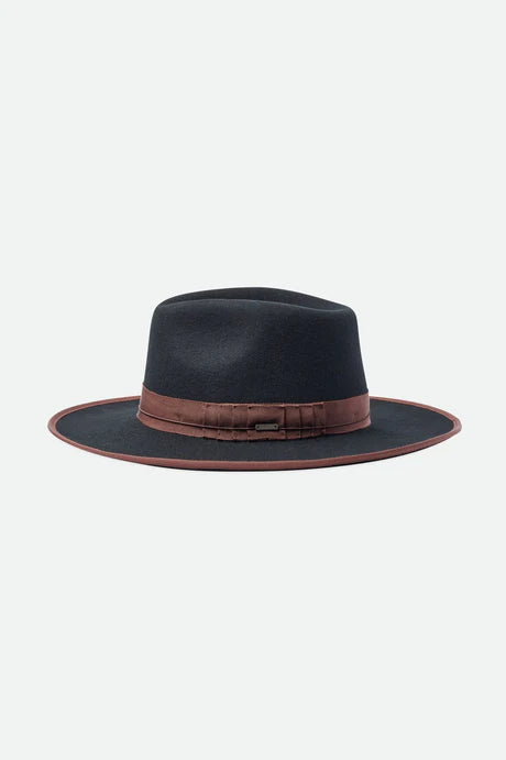 Brixton Reno Fedora in Black/Brown or Moss